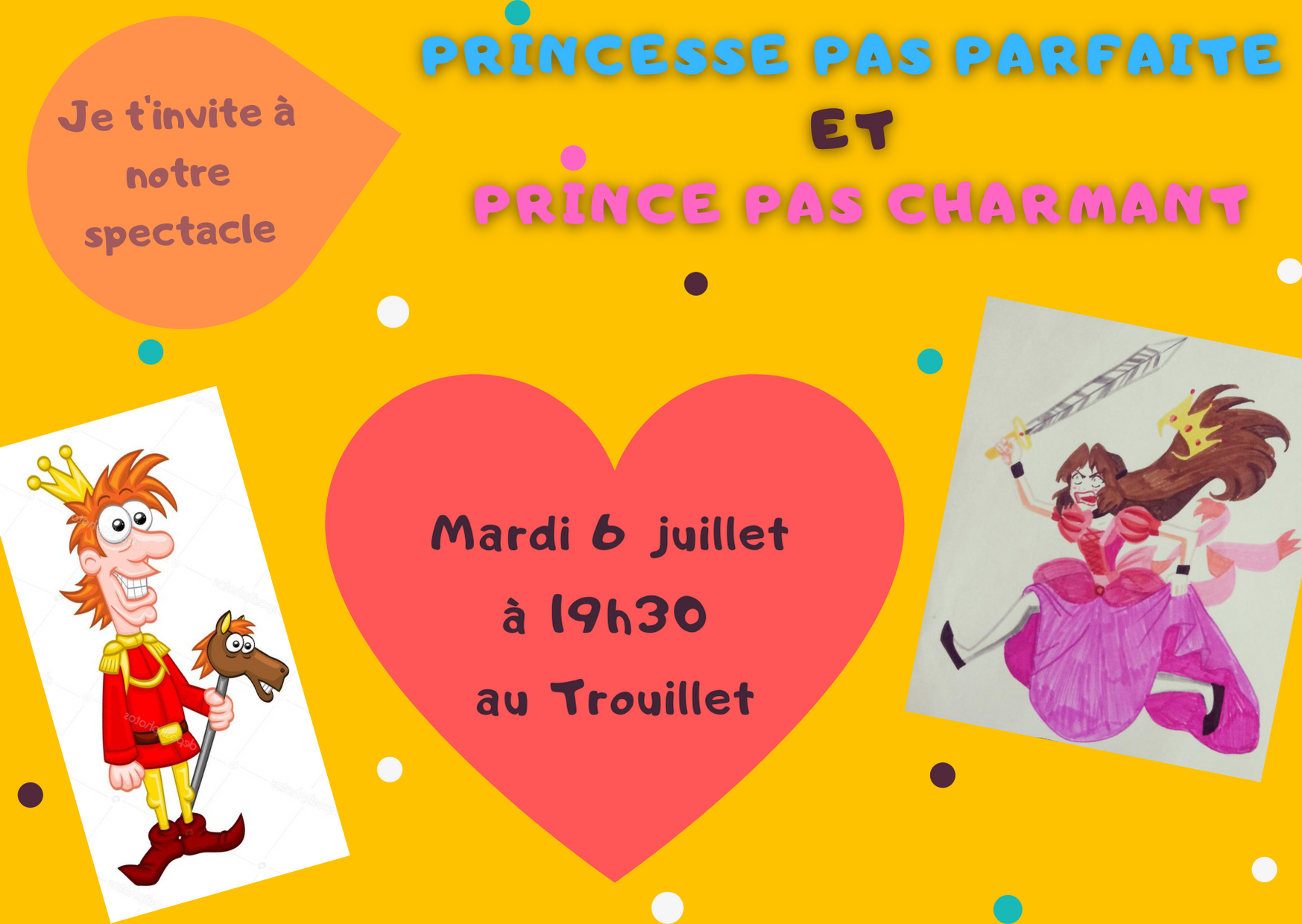 Princesse pas parfaite invitation